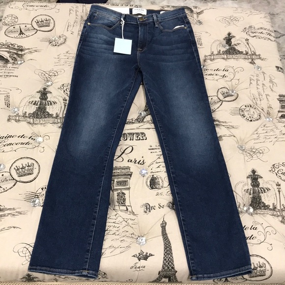 FRAME Le High Ankle Straight Leg Jeans - Picture 3 of 9